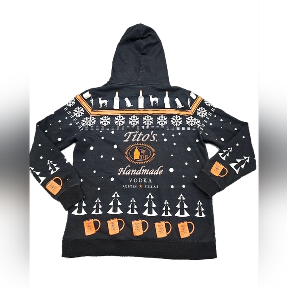TITOS EMBROIDERED HOODIE SIZE LARGE EXCELLENT PRE-OWNED CONDITION ALCOHOL - Picture 2 of 4